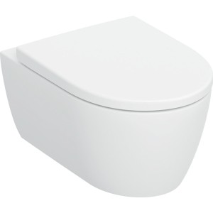 Pack WC susp Geberit iCon TurboFlush ab ferm ral déclip et verrou Blc mat - GEBERIT 503.046.JT.1 