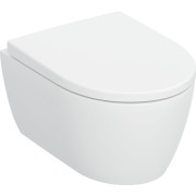 Pack WC susp Geberit iCon Compact TurboFlush ab ferm ral déclip verrou Blc mat - GEBERIT 503.049.JT.1 