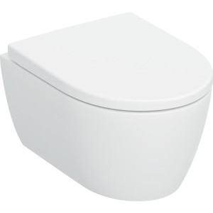 Pack WC susp Geberit iCon Compact TurboFlush ab ferm ral déclip verrou Blc mat - GEBERIT 503.049.JT.1 