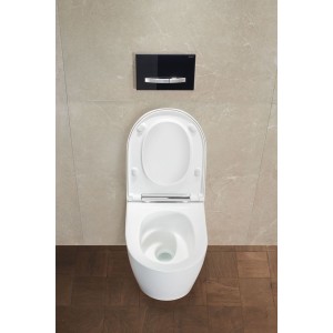 Pack WC susp Geberit ONE caréné TurboFlush abat ral et déclips KeraTect blc - GEBERIT 500.202.01.1 