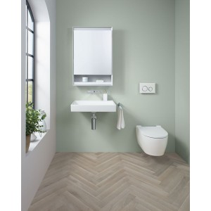Pack WC susp Geberit ONE caréné TurboFlush ab ral déclips blc mat - GEBERIT 500.202.JT.1 