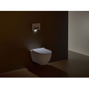 Pack WC susp Geberit Acanto caréné TurboFlush abat ral et déclips blc - GEBERIT 502.774.00.1 