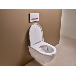Pack WC susp Geberit Acanto caréné TurboFlush abat ral et déclips blc - GEBERIT 502.774.00.1 