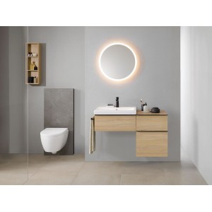 Pack WC susp Geberit iCon TurboFlush ab ferm ral déclip et verrou Blc mat - GEBERIT 503.046.JT.1 