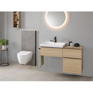 Pack WC susp Geberit iCon TurboFlush ab ferm ral déclip et verrou Blc mat - GEBERIT 503.046.JT.1 