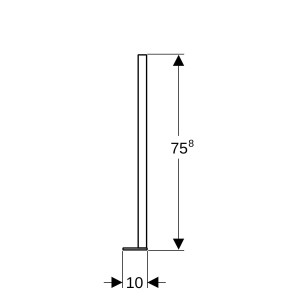 Pack de pieds supports Geberit Duofix grande plaque pied chape de 0 à 20 cm - GEBERIT 111.849.00.2 