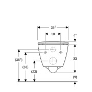Pack WC susp Geberit Smyle Square caréné Rimfree abat ral et déclips non reco - GEBERIT 500.685.01.1 