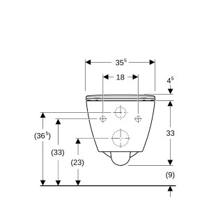 Pack WC susp Geberit Smyle Square caréné Rimfree abat ral et déclips non reco - GEBERIT 500.685.01.1 