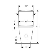 Pack WC au sol Geberit iCon Rimfree abat WC ral et déclips T 63.5cm blc - GEBERIT 500.821.00.1 