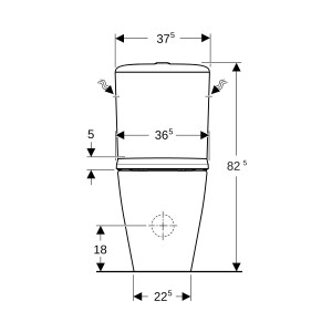 Pack WC au sol Geberit iCon Rimfree abat WC ral et déclips T 63.5cm blc - GEBERIT 500.821.00.1 