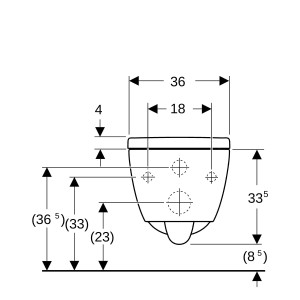 Pack WC susp Geberit iCon Compact TurboFlush ab ferm ral déclip verrou Blc mat - GEBERIT 503.049.JT.1 