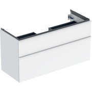 Meuble sous lavabo 120 cm 1 cuve Geberit iCon 2 tiroirs poignée Blanc - GEBERIT 502.306.01.1 