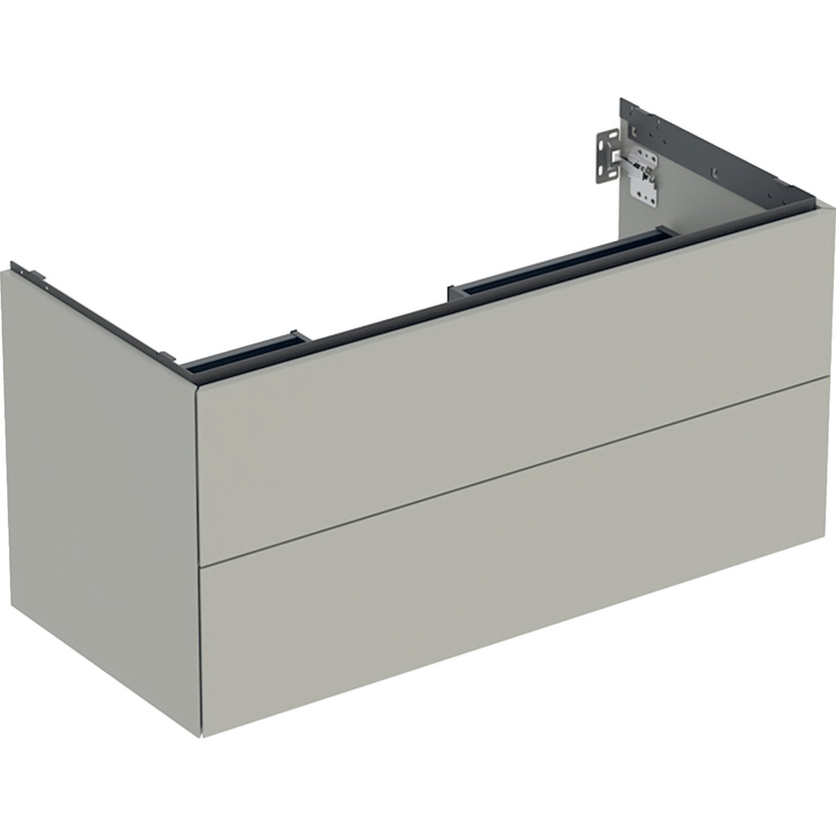 Meuble bas pour lavabo Geberit ONE 2 tiroirs L105cm P47cm Greige - GEBERIT 505.264.00.7 