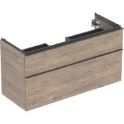 Meuble sous lavabo 120 cm 1 cuve Geberit iCon 2 tiroirs Noyer Carya - GEBERIT 502.306.JR.1 
