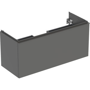 Meuble bas Geberit Acanto 1 tiroir 1 tir anglaise lavabo 1C 120cm gris vel. - GEBERIT 503.006.JK.1 