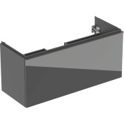 Meuble bas Geberit Acanto 1 tiroir 1 tir anglaise lavabo 1C 120cm verre gris - GEBERIT 503.006.JK.2 