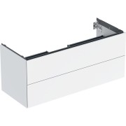 Meuble bas pour lavabo Geberit ONE 2 tiroirs L120cm P47cm Blanc brillant - GEBERIT 505.265.00.1 