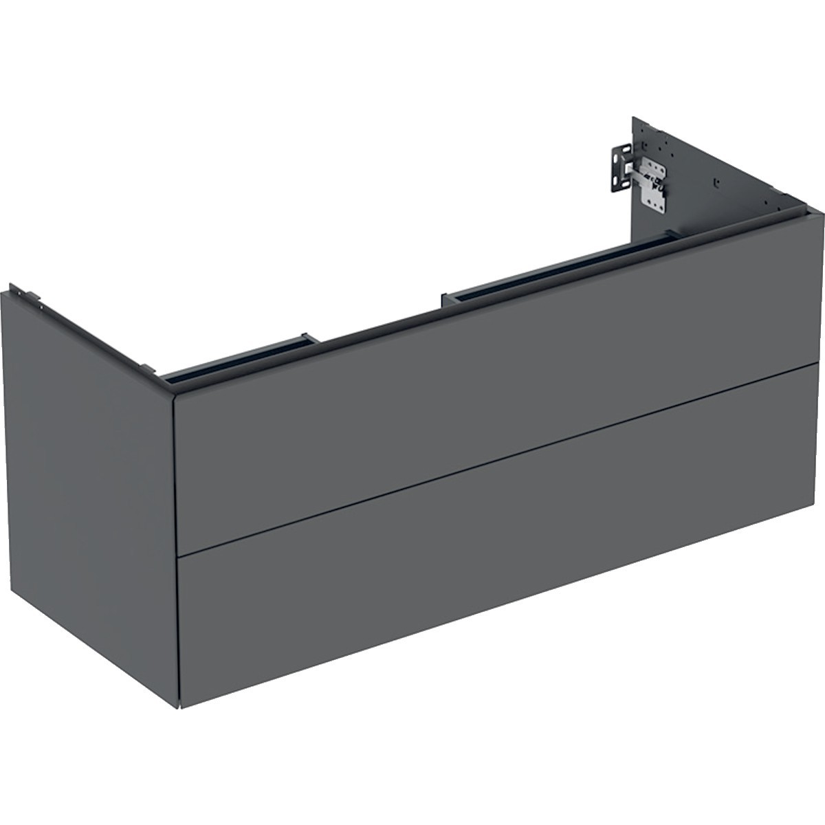 Meuble bas pour lavabo Geberit ONE 2 tiroirs L120cm P47cm Gris velouté - GEBERIT 505.265.00.3 