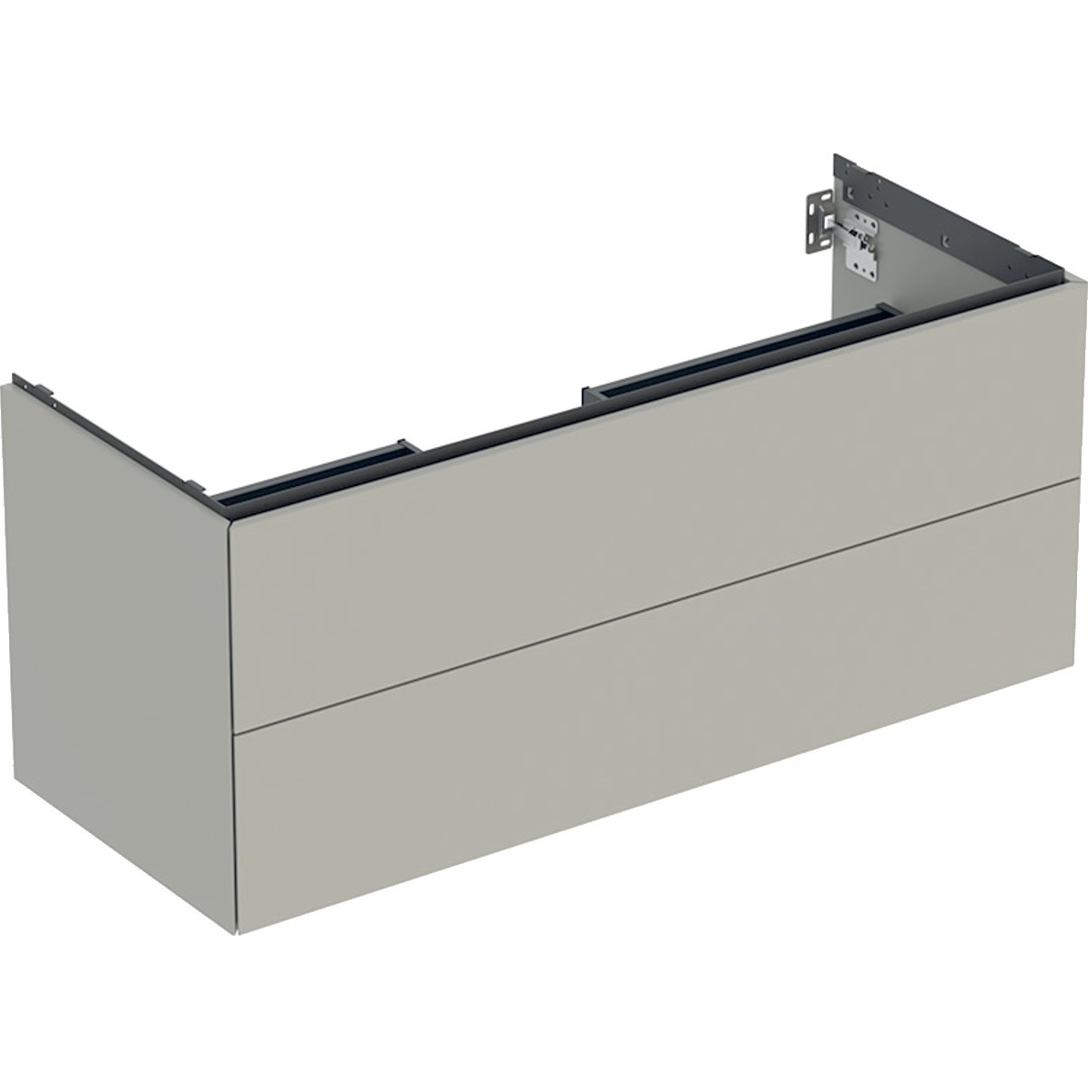 Meuble bas pour lavabo Geberit ONE 2 tiroirs L120cm P47cm Greige - GEBERIT 505.265.00.7 