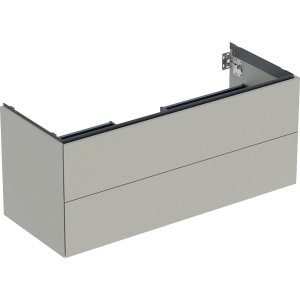 Meuble bas pour lavabo Geberit ONE 2 tiroirs L120cm P47cm Greige - GEBERIT 505.265.00.7 