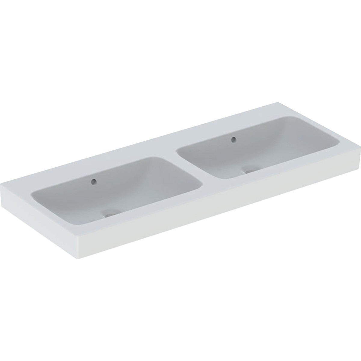 Lavabo double Geberit iCon 120x48.5cm ss trou rob. Blc - GEBERIT 00147910000 