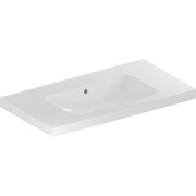 Lavabo light Geberit iCon 90 cm avc plage de dép. avc trop-plein ss trou de robi - GEBERIT 501.840.00.3 