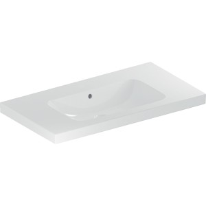 Lavabo light Geberit iCon 90 cm avc plage de dép. avc trop-plein ss trou de robi - GEBERIT 501.840.00.3 