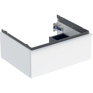 Meuble sous lavabo 60 cm Geberit iCon 1 tiroir poignée Blanc Blanc brillant - GEBERIT 502.310.01.1 