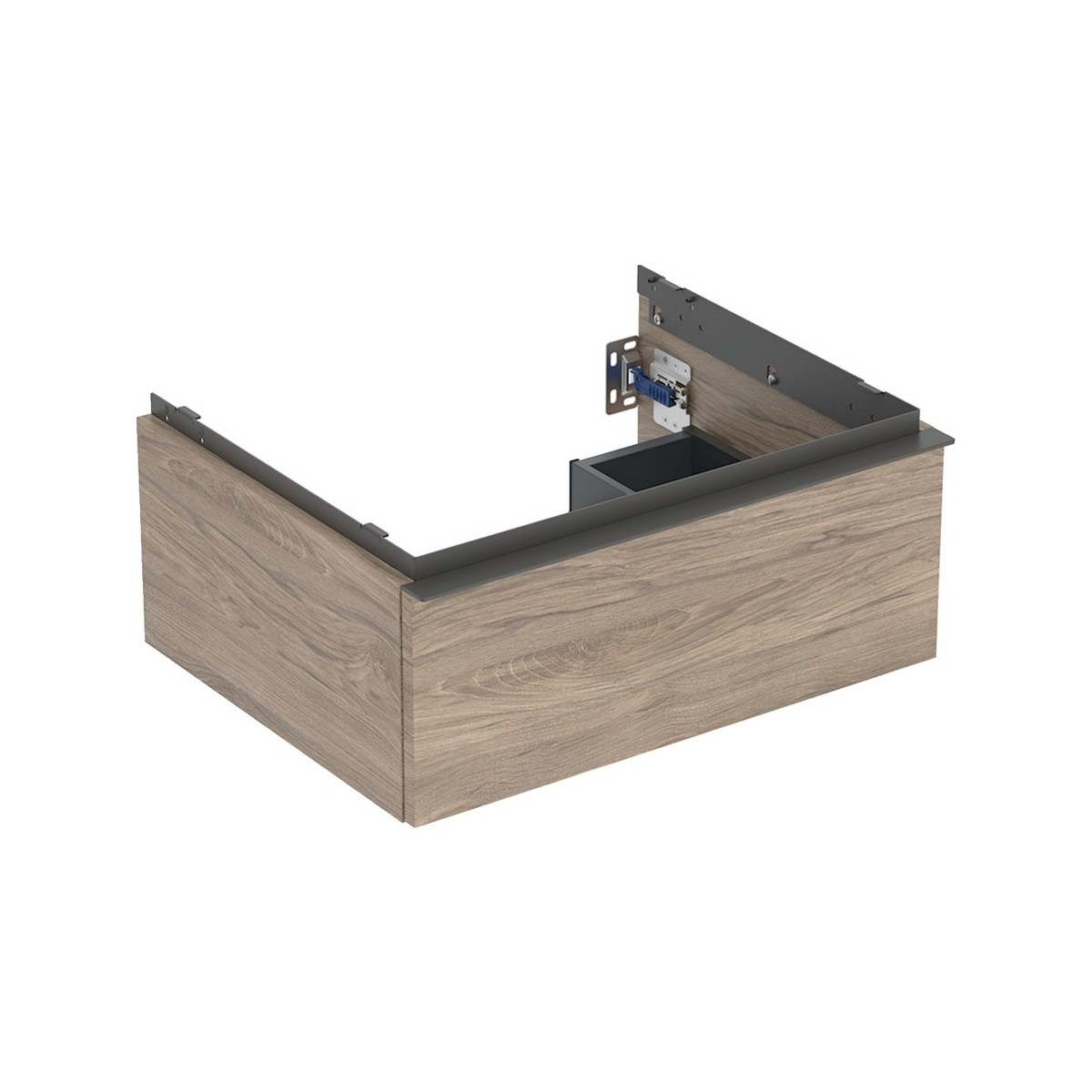 Meuble sous lavabo 60 cm Geberit iCon 1 tiroir Noyer Carya - GEBERIT 502.310.JR.1 