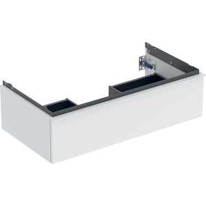 Meuble sous lavabo 90 cm Geberit iCon 1 tiroir Blanc mat - GEBERIT 502.312.01.3 