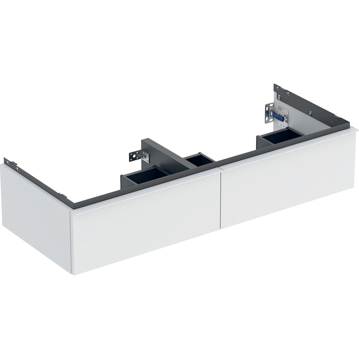 Meuble sous lavabo 120 cm 2 cuves Geberit iCon 2 tiroirs Blanc mat - GEBERIT 502.314.01.3 
