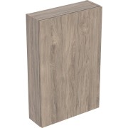 Armoire haute compacte Geberit iCon rectangulaire H70 1 porte Noyer Carya - GEBERIT 502.318.JR.1 