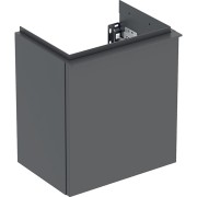 Meuble sous lave-mains 38 Geberit iCon 1 porte charnières à gauche Gris velouté - GEBERIT 502.301.JK.1 