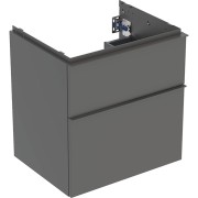 Meuble sous lavabo 60 cm Geberit iCon 2 tiroirs Gris velouté - GEBERIT 502.303.JK.1 