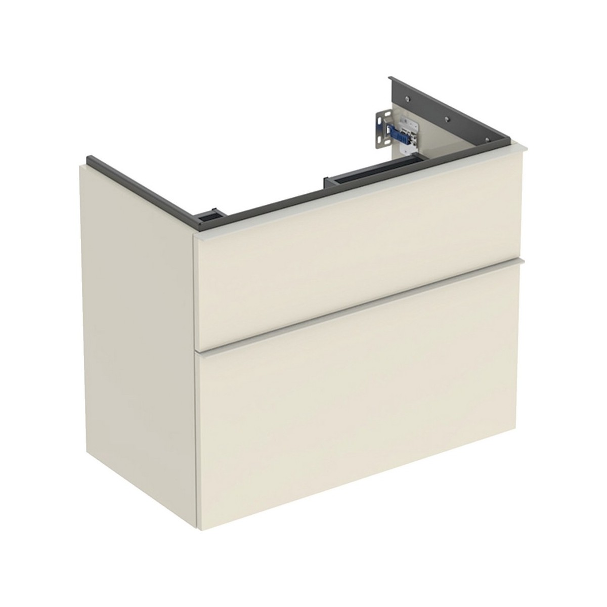 Meuble sous lavabo 75 cm compact Geberit iCon 2 tiroirs Sable gris - GEBERIT 502.308.JL.1 