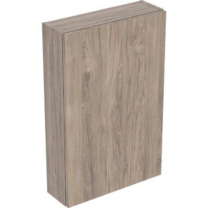 Armoire haute compacte Geberit iCon rectangulaire H70 1 porte Noyer Carya - GEBERIT 502.318.JR.1 