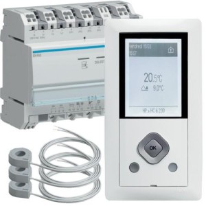 GE RT2012 blanc 2 zones HAGER EK482