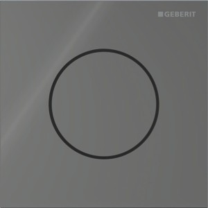Commande d'urinoir Geberit pneumatique type 40 round gris velouté - GEBERIT 116.014.JK.1 