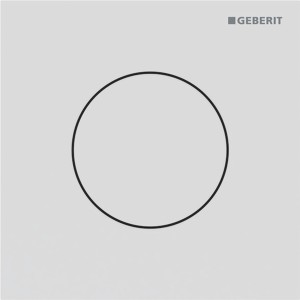 Commande d'urinoir Geberit pneumatique type 40 round blanc mat - GEBERIT 116.014.JT.1 