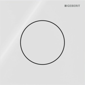 Commande d'urinoir Geberit pneumatique type 40 round blanc - GEBERIT 116.014.SI.1 