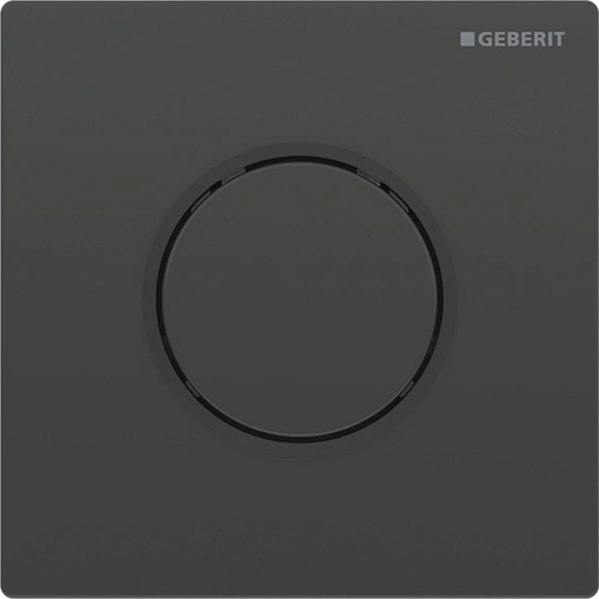 Commande d'urinoir Geberit pneumatique type 10 noir noir mat - GEBERIT 116.015.DW.1 