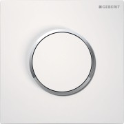 Commande d'urinoir Geberit pneumatique type 10 blanc chromé brillant - GEBERIT 116.015.KJ.1 