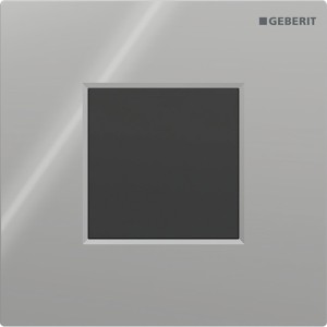 Commande d'urinoir Geberit électronique pile type 01 square chromé brillant - GEBERIT 116.094.21.1 