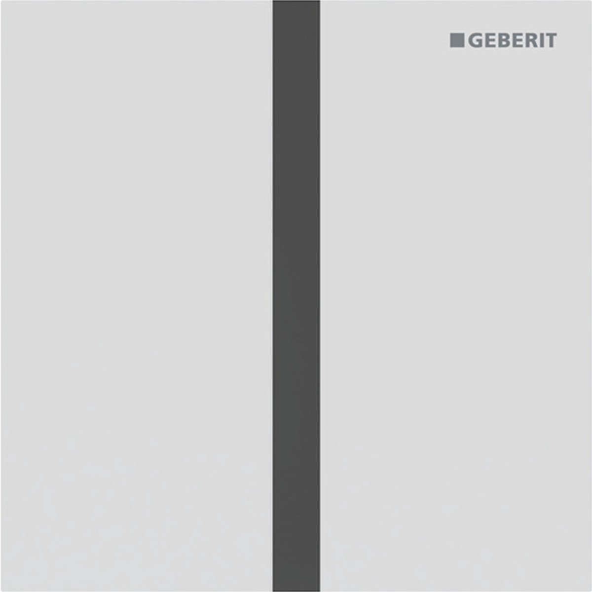 Commande d'urinoir Geberit électronique pile type 40 square blanc mat - GEBERIT 116.237.JT.1 