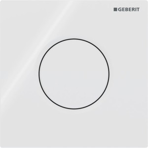 Commande d'urinoir Geberit pneumatique type 01 round blanc alpin - GEBERIT 116.011.11.5 
