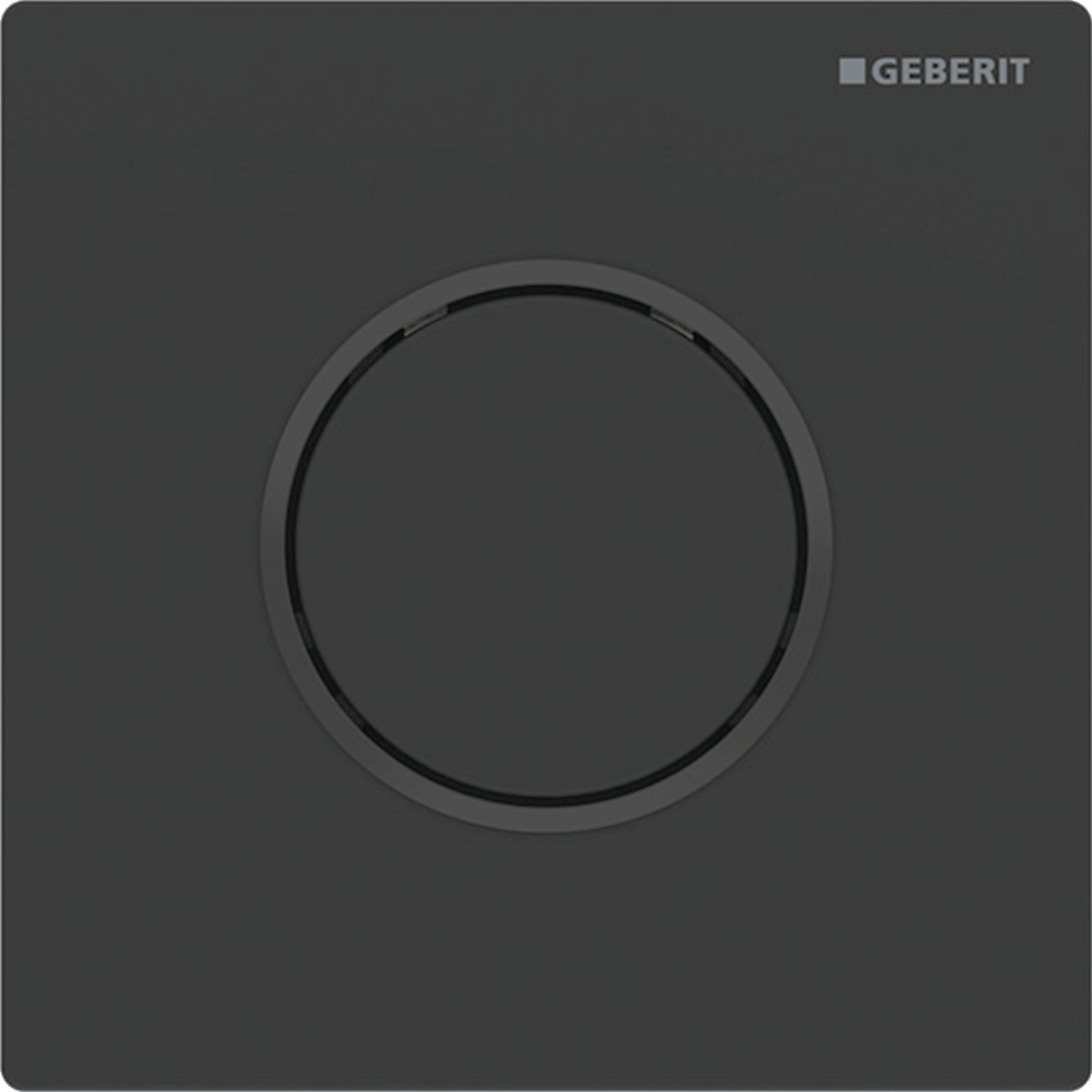 Commande d'urinoir Geberit pneumatique type 10 noir mat noir - GEBERIT 116.015.16.1 
