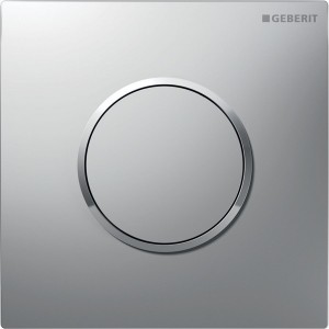 Commande d'urinoir Geberit pneumatique type 10 chromé mat brillant - GEBERIT 116.015.JQ.1 
