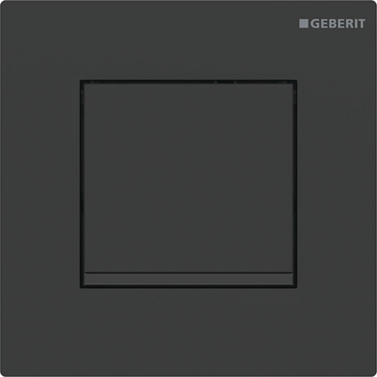 Commande d'urinoir Geberit pneumatique type 20 square noir mat noir - GEBERIT 116.017.16.1 