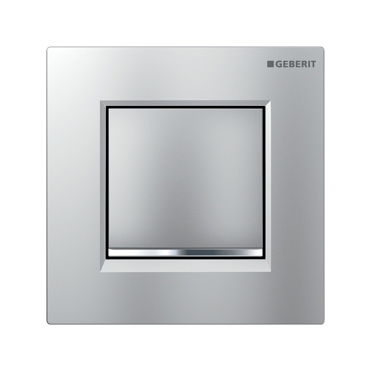 Commande d'urinoir Geberit pneumatique type 20 square chromé mat brillant - GEBERIT 116.017.JQ.1 