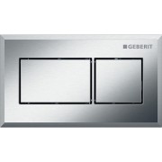 Commande Geberit carrée PN double touche encastrer chromé brossé - GEBERIT 116.051.GH.1 